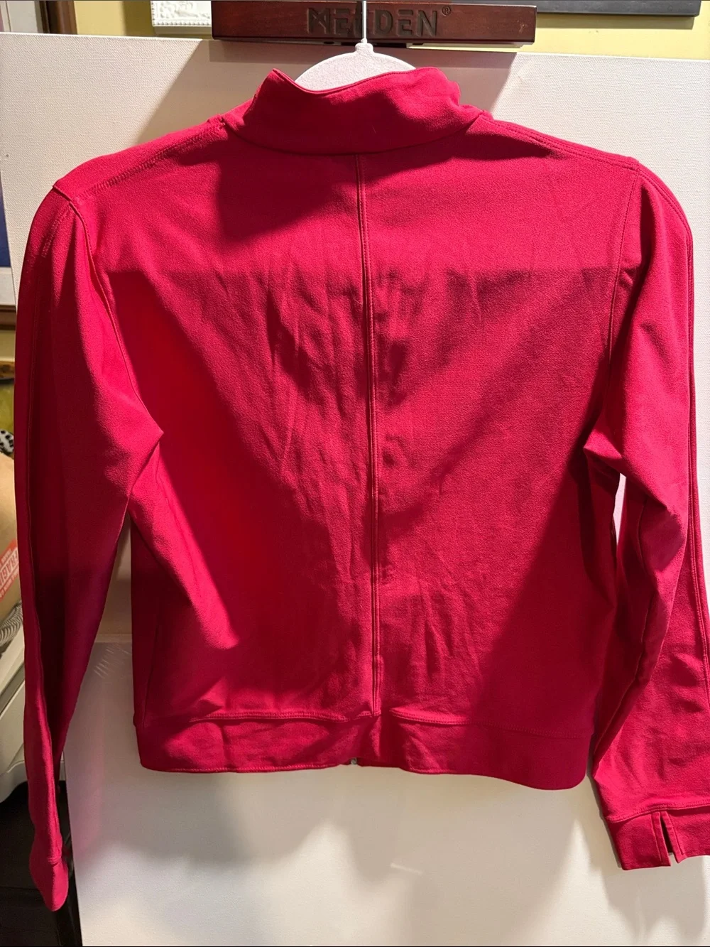 Nike Women's Bright Pink Full-Zip Bomber Jacket